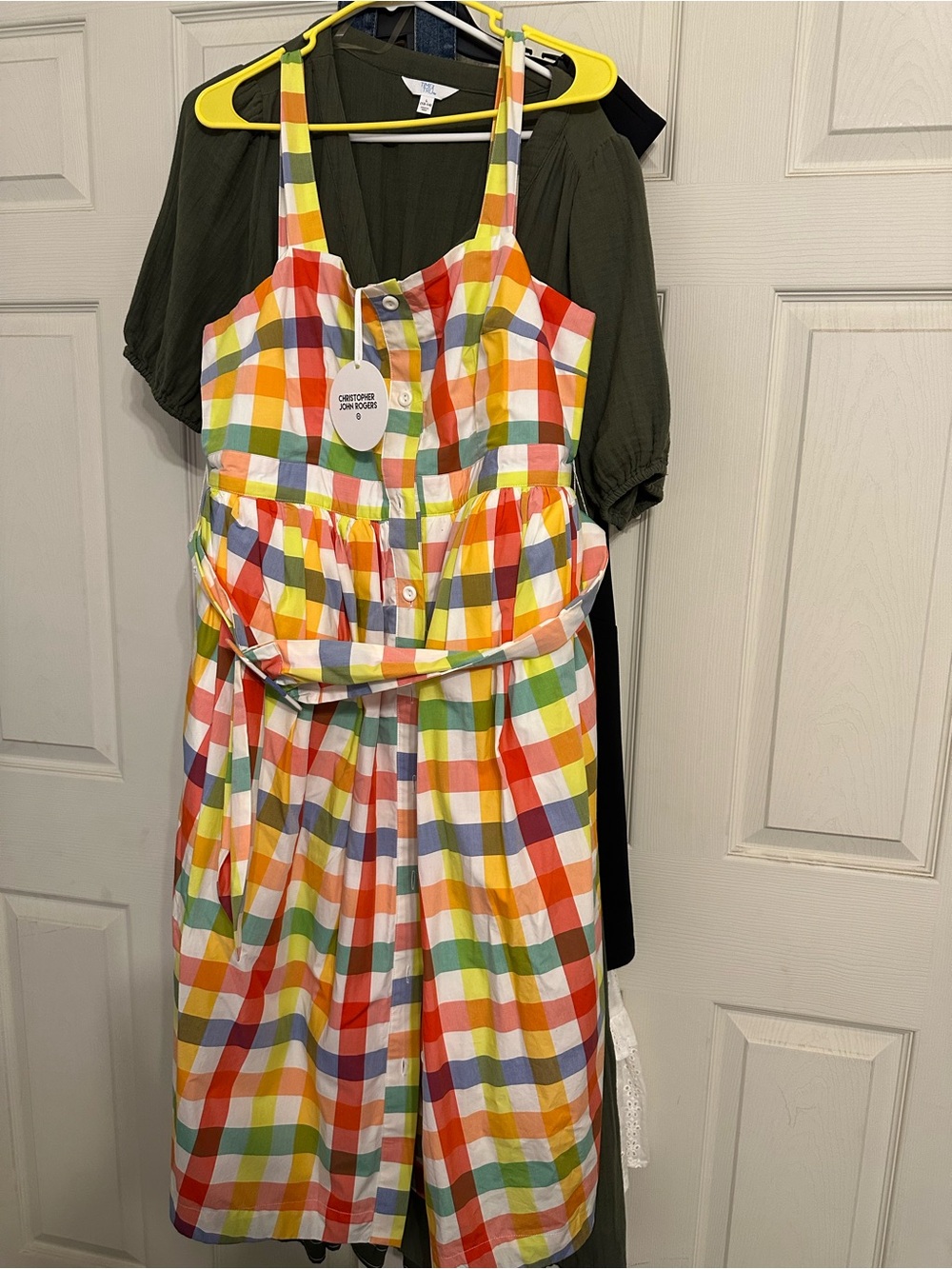 Christopher John Rogers color block dress